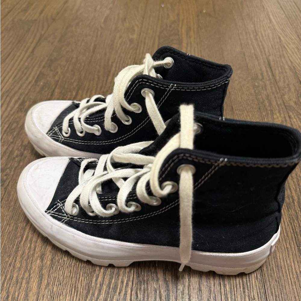Converse Black and White High-Top Sneakers